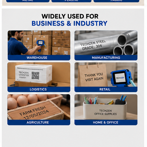 Universal Pack & Code Mini Inkjet Printer with Cartridge