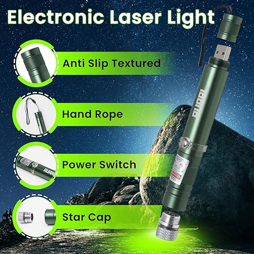 Green Laser Pointer High Power | Smart USB Rechargeable Laser Light Pen